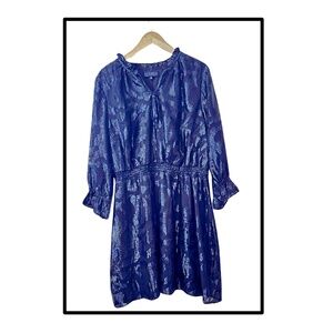 Eloquii Black Dress In Size 20 With Black Floral Design